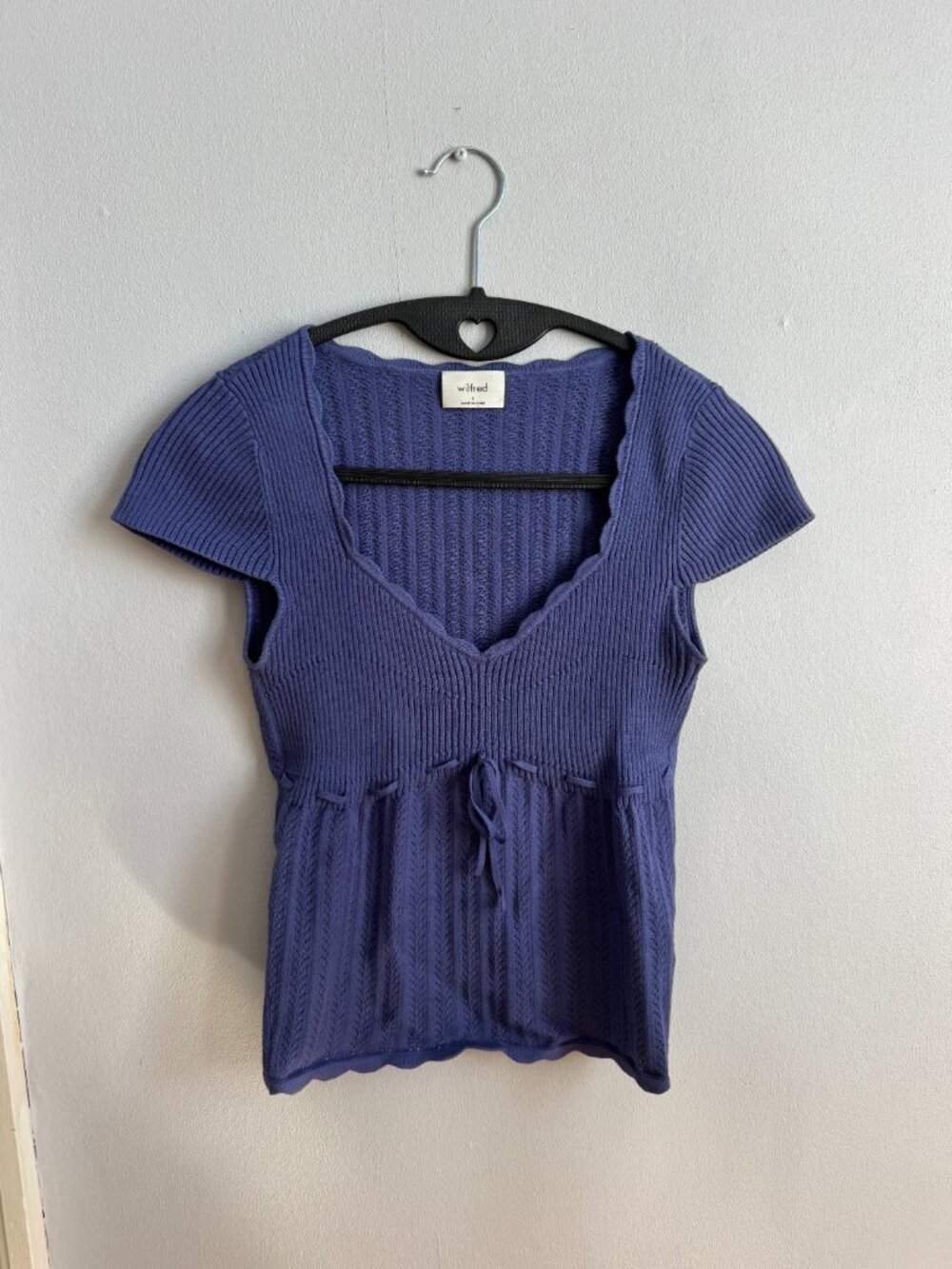 Aritzia soloist sweater short sleeve